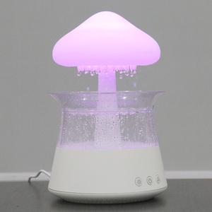 Humidificador de vapor con USB para dormitorio, humidificador de vapor con control remoto, para la lluvia, nube, con luz de ambiente, novedad de 2023 - Product Image 1