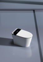 WC intelligent électrique monobloc JM807 avec fonction autonettoyante, siège chauffant, céramique, double chasse et capteur de pied