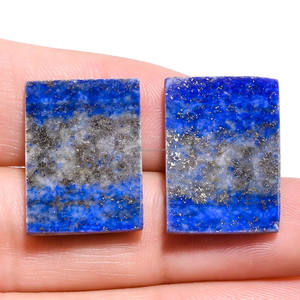 Meilleure qualité Premium naturel bleu Lapis Lazuli Bio Cabochon lisse Rectangle pierre précieuse en vrac pour la fabrication de bijoux à forte demande - Product Image 3
