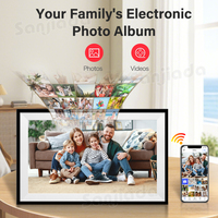 Calendrier numérique intelligent WiFi 15,6 pouces, écran tactile Full HD, tableau des tâches, calendrier numérique mural pour les horaires familiaux