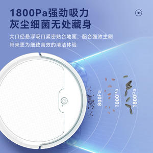 Aspiradora Robótica con Función de Fregado, Alimentada por Batería, 61-120 Minutos de Autonomía, Navegación con Giroscopio, Color Blanco - Product Image 5