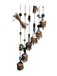 Carillons à vent bohèmes les plus vendus, faits à la main, rustiques, perlés, pour décoration de ferme et de campagne, disponibles en gros. - Product Image 2