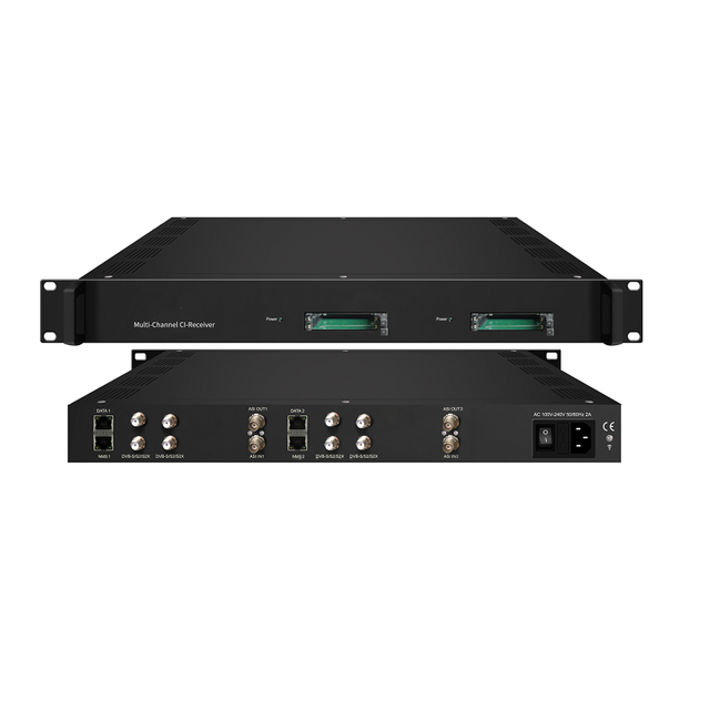 IRD1340M 4 in 1 DVB S2 tuner to ip gateway for Encrypted Channels DVB-C DVB-T2 ISDB-T digital ird with ci and cam card slot