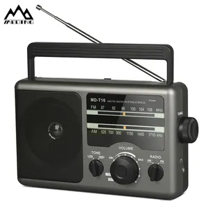 MEDING radio portatile a transistor ac am radio fm con batterie