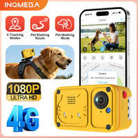 Caméra GPS pour animaux de compagnie PC06 1080P, traceur 4G pour chiens avec fonction de suivi d'itinéraire sonore et lumineux, fonction de localisation d'animaux, mode de promenade pour animaux, surveillance par application