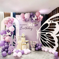 Support de toile de fond pour fête papillon, décoration de ballons pour mariage et anniversaire