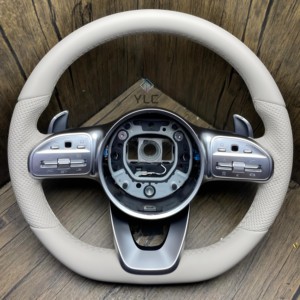 Volante de Fibra de Carbono para <span class=keywords><strong>Mercedes</strong></span> Benz Clase C <span class=keywords><strong>E</strong></span> G AMG G63 W204 S204 W212 <span class=keywords><strong>V212</strong></span> S212 W463, Volante con Luces LED - Product Image 1