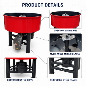 เครื่องผสมคอนกรีตแบบอัตโนมัติ Corey 3000L กำลังไฟ 11 กิโลวัตต์ แบบเพลาตั้ง สำหรับผสมปูนและดิน จากประเทศจีน - Product Image 2
