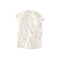 Ensemble deux pièces pour bébé, vêtements en coton fin d'été, t-shirt et short pour bébé, tenues à manches courtes pour garçons et filles, animaux, dessins animés, fleurs