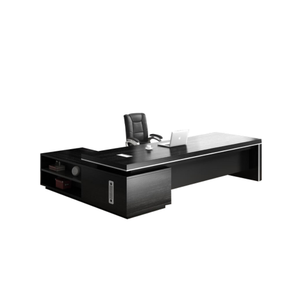 लक्जरी कार्यालय की मेज कार्यकारी डेस्क लकड़ी एल आकार के लिए कंप्यूटर कार्यालय डेस्क टेबल कार्यालय फर्नीचर - Product Image 1