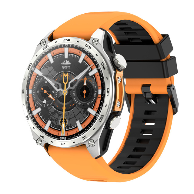 HD300 Pro Smart Watch IP68 Touch Screen for Call Heart Rate Sleep GPS Positioning Waterproof Silicone Band