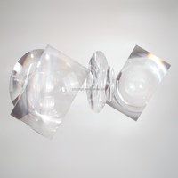 Lentille Fresnel solaire en plastique PMMA optique ronde à filetage fin, grande longueur focale