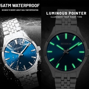 Montre-bracelet automatique de luxe T1 unisexe, haute qualité, or, mouvement japonais, verre de marque, pour homme, idéale pour la mode et les affaires - Product Image 5