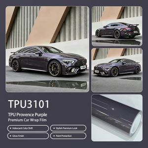 Película Protectora para Automóviles de TPU Brillante Color Púrpura Provenza, Autoregenerable, 90% de Protección UV, Aplicación en Húmedo, 1.52*15m/rollo, Calidad Premium Estadounidense - Product Image 1