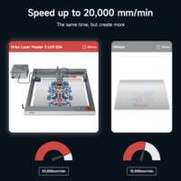 Machine de gravure laser à diode haute précision ORTUR OLM3+LU3-20A, puissance laser 20W, pour cristal, anneau, bouteille, cube, bois, métal, plastique