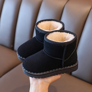 Großhandel Fluffy Pink Winter Damen Mädchen Schuhe Mode Casual High Ankle Sicherheits stiefel für Kinder New Style Baby Snow Booties - Product Image 2