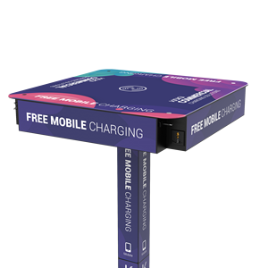 Multifunctional Advertising Charging Table with <b>Socket</b>, Retractable Charging Cable & Wireless Charger - Product Image 3