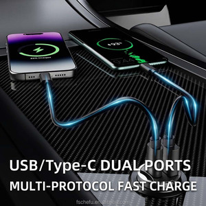Custom Logo <b>Mini</b> 30W PD Fast Charging Wholesale Zinc Car Adapter OEM Factory Support for Gifts - Product Image 4