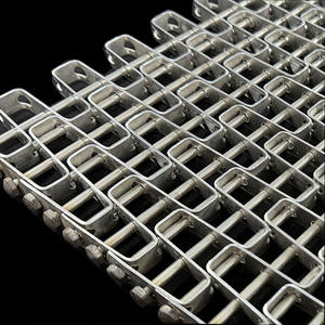 Lebensmittel Bäckerei Metall Edelstahl Waben stahl Mesh Förderband Ketten gürtel - Product Image 1