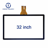 Large Size 32 Inch Projected Capacitive Touch Screen Multi Touch Screen TV Screen Replacements