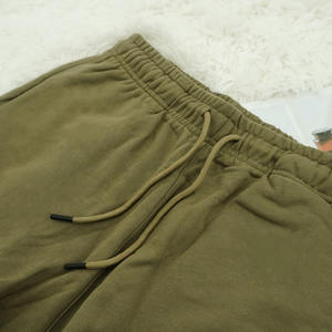 Pantalones cortos elásticos de algodón 100% personalizables para hombre, suaves, sueltos, clásicos, informales, con cierre de cordón tejido, transpirables, para uso en exteriores - Product Image 5