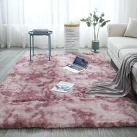 Tapis de chambre tie-dye en peluche le plus vendu, tapis de sol pour salon, tapis de chevet, tapis de sol domestique