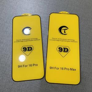 ฟิล์มกันรอยหน้าจอ 9D CT กระจกนิรภัยแบบโค้งใหญ่ 330  พร้อมกาวหนา ป้องกันฟองอากาศ สำหรับ iPhone 16 Plus - Product Image 4