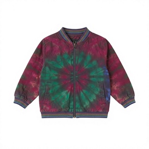 Chaqueta Tie Dye Unisex Casual con Cierre Frontal, Corte Regular, Cuello Camisero, Bolsillos, Estilo Primavera - Product Image 1