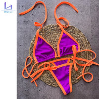 Nieuwe Mode Custom Hoge Kwaliteit Fabrikant Vrouwen Designer Luxe 2 Stuk Mode Glitter String Hoge Taille Bikini