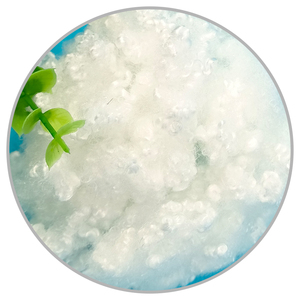 Sợi Staple <span class=keywords><strong>Polyester</strong></span> Silicon Nguyên Chất Hcs 7dx64mm Để Nhồi - Product Image 3