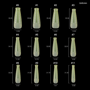 Nhà Máy Bán Buôn Chất Lượng Cao Cấp Xl Kép Hình Thức Dưới Mẹo Tùy Chỉnh Màu Sắc Đầy Đủ Bìa Nail Nail Hình Thức Mở Rộng 120 cái/hộp - Product Image 3