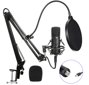 Microphone à condensateur professionnel BM800 Carte son V8 Ensemble BM800 Microphone de studio d'enregistrement <span class=keywords><strong>pour</strong></span> ordinateur portable Kit de microphone - Product Image 5