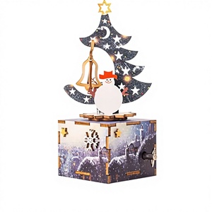 Kit Modello 3D in Legno Wincent Gear Drive, Sorpresa Nascosta, Assemblaggio Fai-da-Te, Carillon Meccanico, Regalo Decorativo - Product Image 1