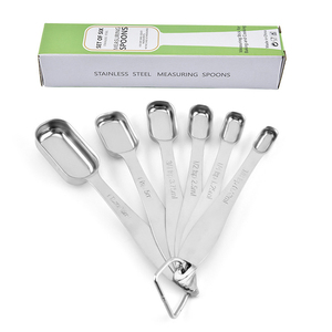 Lot de 6 cuillères doseuses en acier inoxydable écologiques avec échelle graduée pour assaisonnement et pâtisserie – Meilleures ventes en ligne en gros - Product Image 5