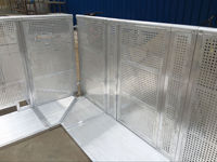 Barreras de Seguridad Plegables, Equipo de Barrera de Aluminio, Barricadas para Escenarios