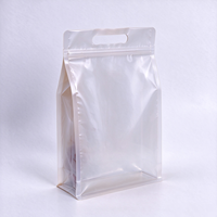 Sachet Doypack pour Emballage Alimentaire, Scellé sur Huit Côtés, Autoportant, Transparent, Anti-humidité, en PE, Refermable et Épaissi