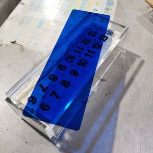 Hoàng Gia Màu Xanh lucite Acrylic rummy Set với judaica tính năng hiển thị giá sản phẩm - Product Image 4