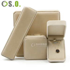 Durable Premium Velvet Jewelry Set <b>Box</b> for Rings <b>Earrings</b> Pendants Customizable Logo Portable Luxury Storage Display Multi Color - Product Image 6