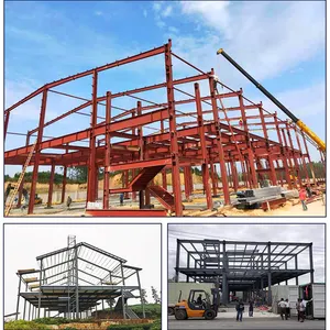 Large-Span Warehouse Building Construction Steel Structure Metal Steel Warehouse Prefab Shed And Storage