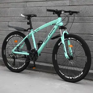 Wholesale 21/24/27-speed shock absorption racing bike carbon steel frame mountainbike 26 inch bicycle for adults