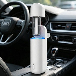 Diffuseur d'arômes ultrasonique intelligent mini pour voiture, rechargeable, diffuseur de parfum à clipser sur grille d'aération, flacon désodorisant suspendu pour voiture, vente en gros - Product Image 2