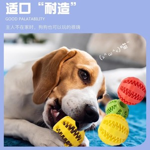 Balle à mâcher pour chien, jouet durable de taille moyenne, distributeur de friandises pour la dentition des chiots, jouets pour animaux de compagnie - Product Image 5
