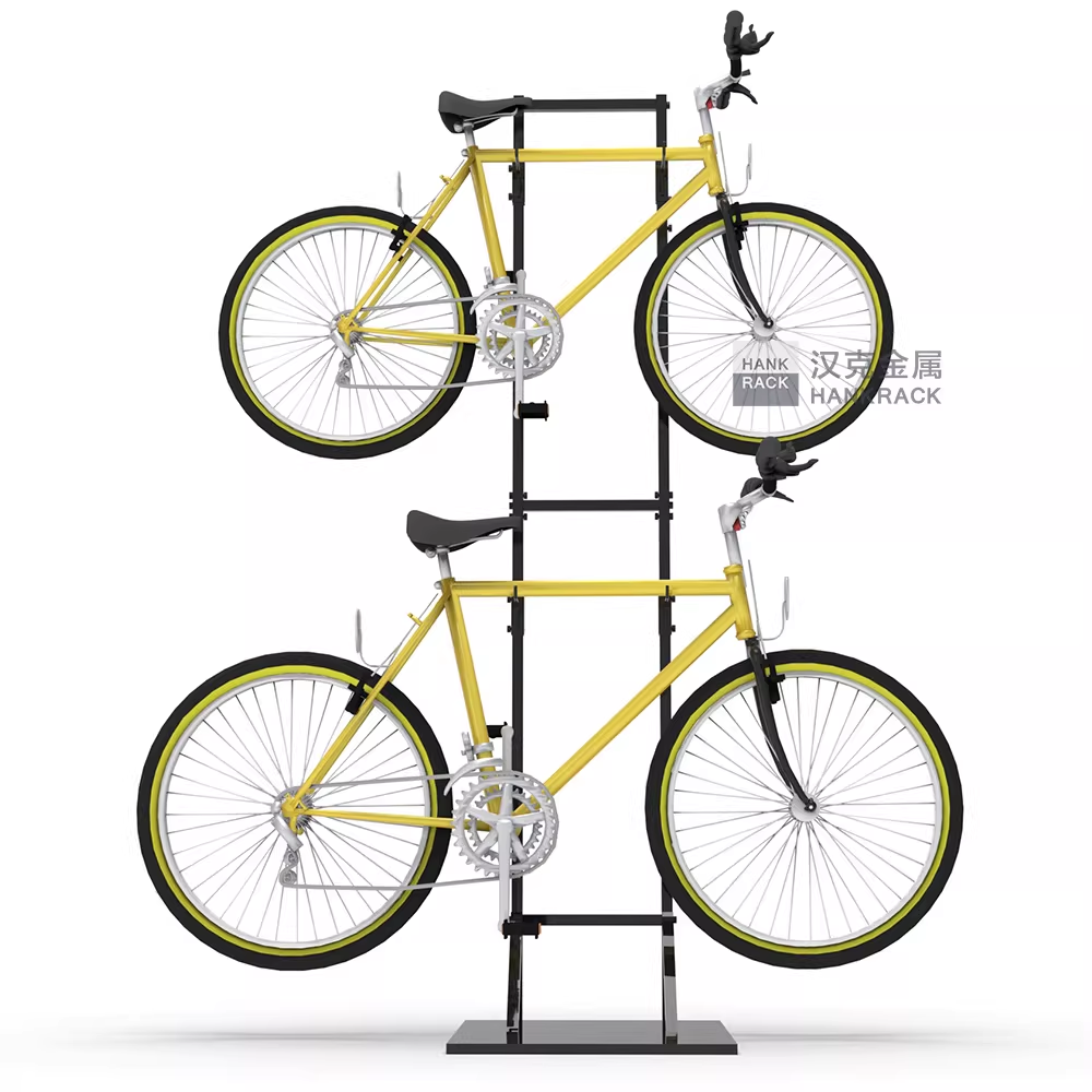 Support noir simple face pour 2 vélos