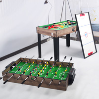 Table de jeu multifonctionnelle 4 en 1 pour le sport à domicile : baby-foot, ping-pong, billard, hockey sur air, divertissement compact pour le plaisir en famille