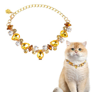 Kalung Kerah Hewan Peliharaan Bling Princess dengan Berlian Imitasi & Mutiara untuk Kucing Anjing - Sempurna untuk Pemotretan Pernikahan Ulang Tahun - Product Image 5