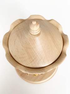 Caja de música de carrusel de madera, caja de música de carrusel de madera, caja de música de manivela, caja de música de carrusel giratorio - Product Image 3