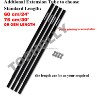 Taladro de tierra de jardín Manual de 6 "con 4 tubos de extensión Juego de herramientas de excavación desmontables Taladro de mano Excavadora Post Hole Ground Auger Bit Kit