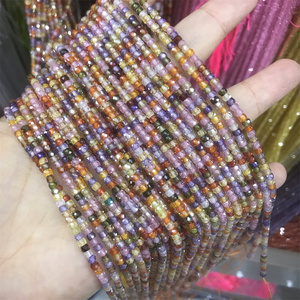 Perline Sfaccettate in Zirconio Multicolore 2*3mm, Filo di Perle Sciolte per Gioielli e Collane - Product Image 4
