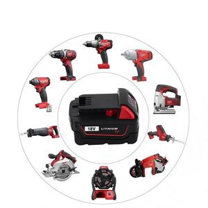 Batería de Alta Capacidad de 6 Ah y 18 V para <span class=keywords><strong>Milwaukee</strong></span>, 500 Ciclos, para Herramientas <span class=keywords><strong>Milwaukee</strong></span>, Kit Combinado de <span class=keywords><strong>Taladro</strong></span> Inalámbrico - Product Image 5