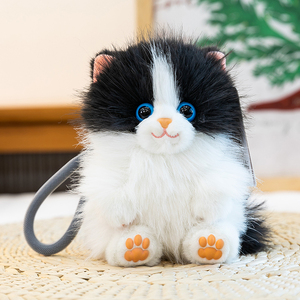 Porte-clés en peluche personnalisé, pendentif chat, jouet, vente en gros, ODM OEM, cadeau de vacances, souvenir d'événement, support de logo personnalisé - Product Image 5